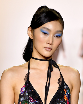 Blue Eyeshadow Look at Kim Shui NYFW