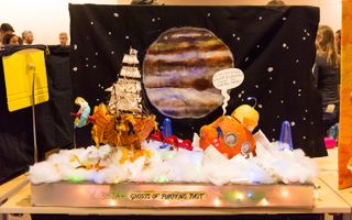 This entrant in the 2018 pumpkin-carving contest at NASA's Jet Propulsion Laboratory referenced the agency's plans to explore Jupiter's ocean-harboring moon Europa.