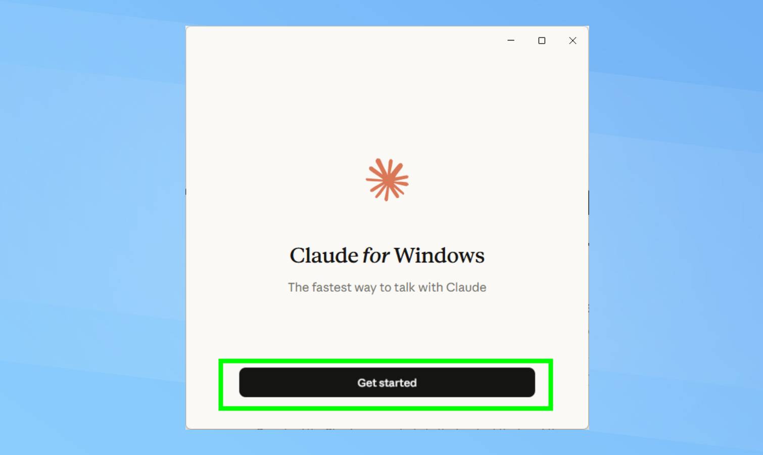 Get Started on Claude for Windows