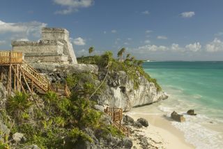 Tulum ruins by the sea