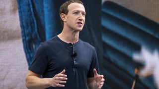Mark Zuckerberg presenting at the Meta Connect conference