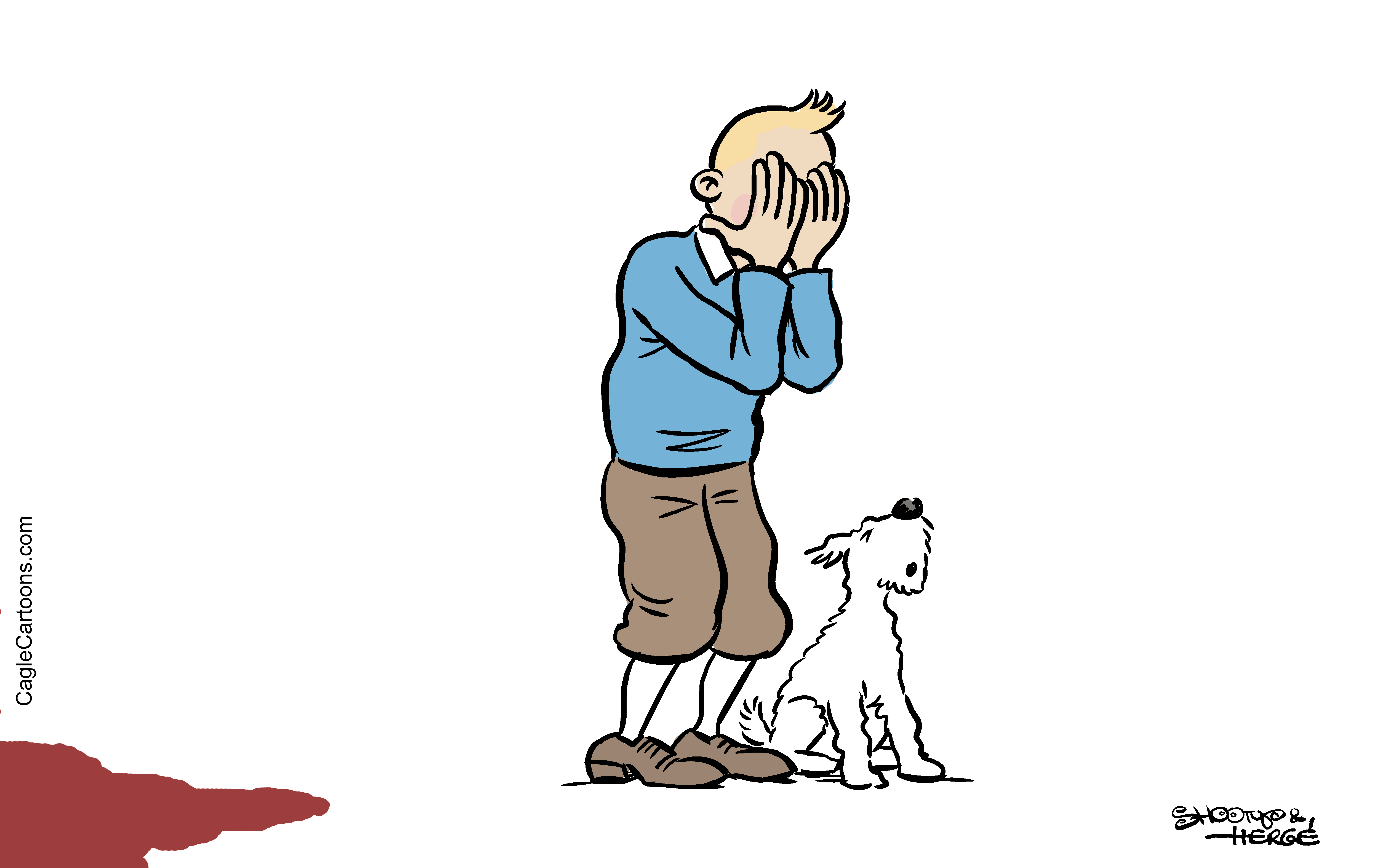Editorial Cartoon World Brussels Terror attacks 