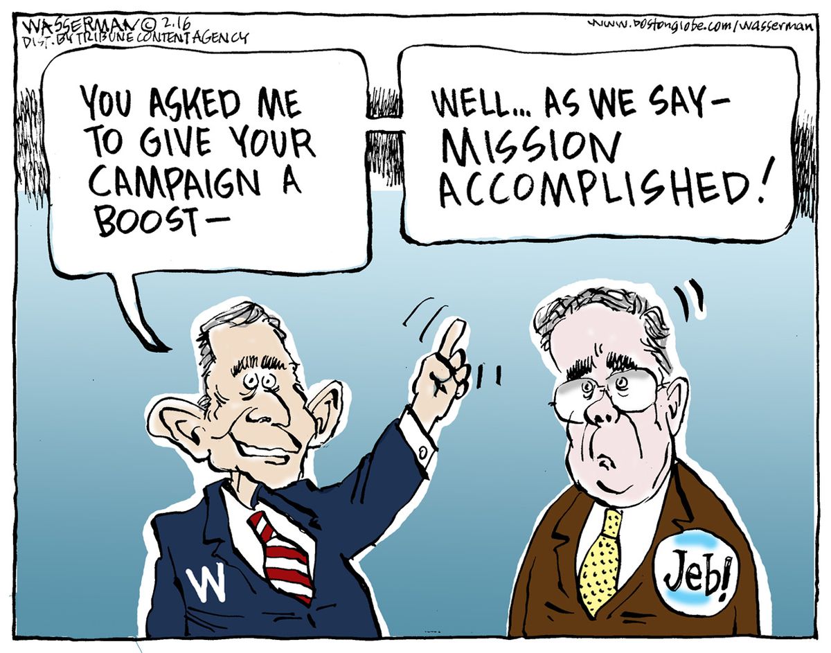 Political Cartoon U.S. Jeb George W Bush | The Week