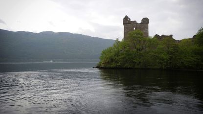 Loch Ness viewed by tourists as they travel by cruise boat on June 10, 2018.