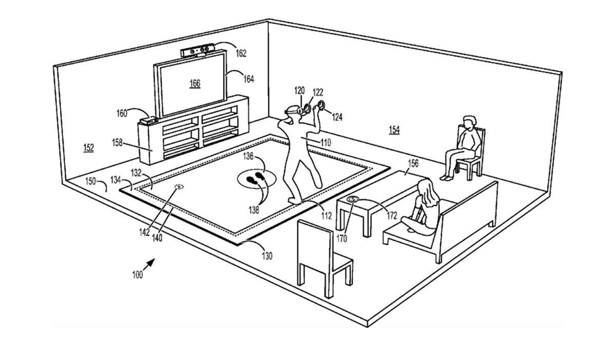 New Microsoft patent shows off a floor mat for your virtual reality