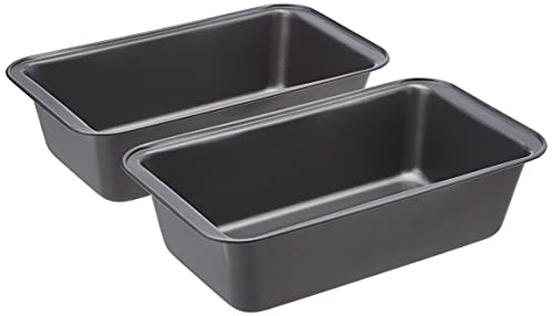 Amazon Basics Baking Bread Loaf Pan, 24.1 X 12.7 Cm, Set of 2
