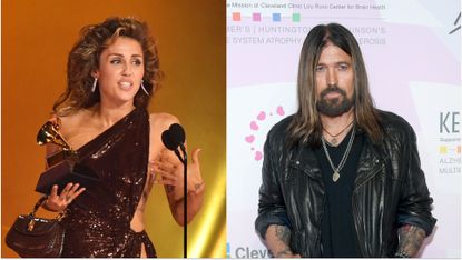 Miley Cyrus didn't thank her dad Billy Ray Cyrus in her Grammy acceptance speeches.