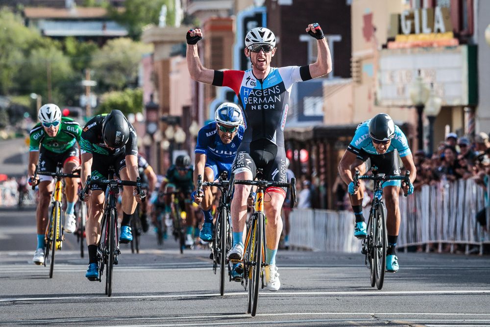 Michael Rice (Hagens Berman Axeon) wins stage 4 at Tour of the Gila.