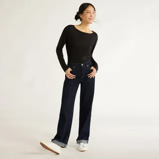 Free Assembly, Free Assembly Women's Boatneck Tee With Long Sleeves, Xs-Xxl