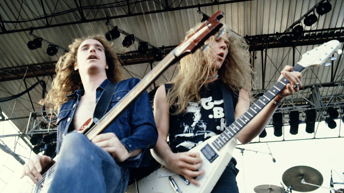 Cliff Burton and James Hetfield