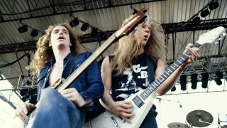 Cliff Burton and James Hetfield