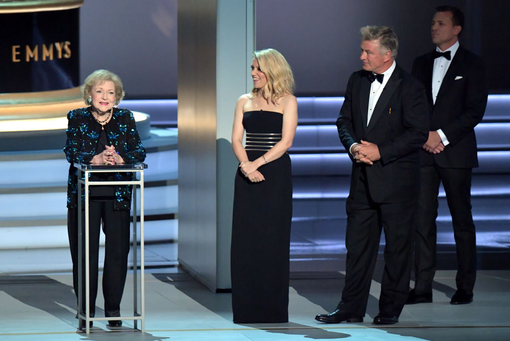 Betty White at the 70th Emmy Awards.