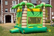 A children's bouncy house