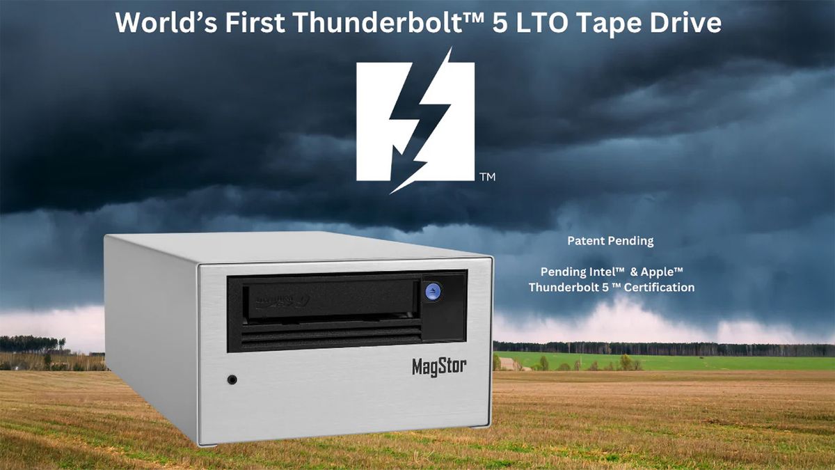 MagStor unveils tape storage drive with Thunderbolt 5 interface for Macs