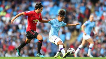Manchester City beat Manchester United 1-0 in the Barclays FA Women’s Super League on 7 September 