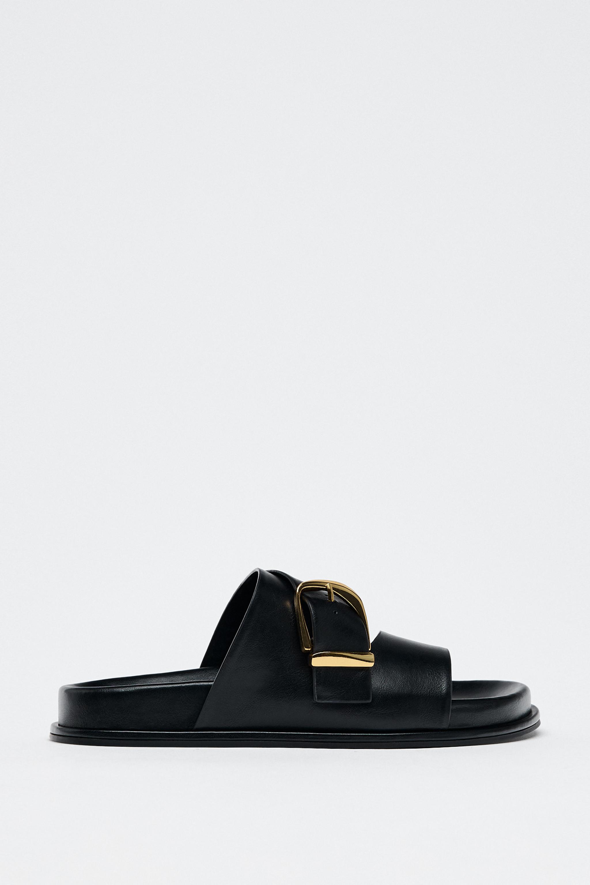 Buckle Flat Sandals