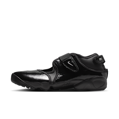 Nike Air Rift Women's Shoes - Black/black/metallic Silver - Size 5