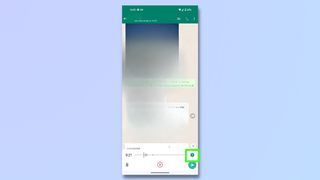 screenshot showing how to send WhatsApp Once Only messages - Press 1 con while recording