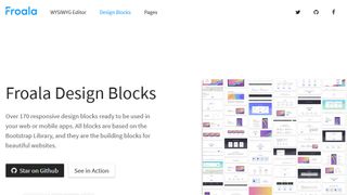 Froala Design Blocks screenshot