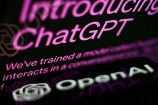 ChatGPT website displayed on a laptop screen