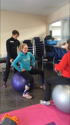 Physio at squad training