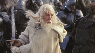 Gandalf in Der Herr der Ringe stürmt in die Schlacht