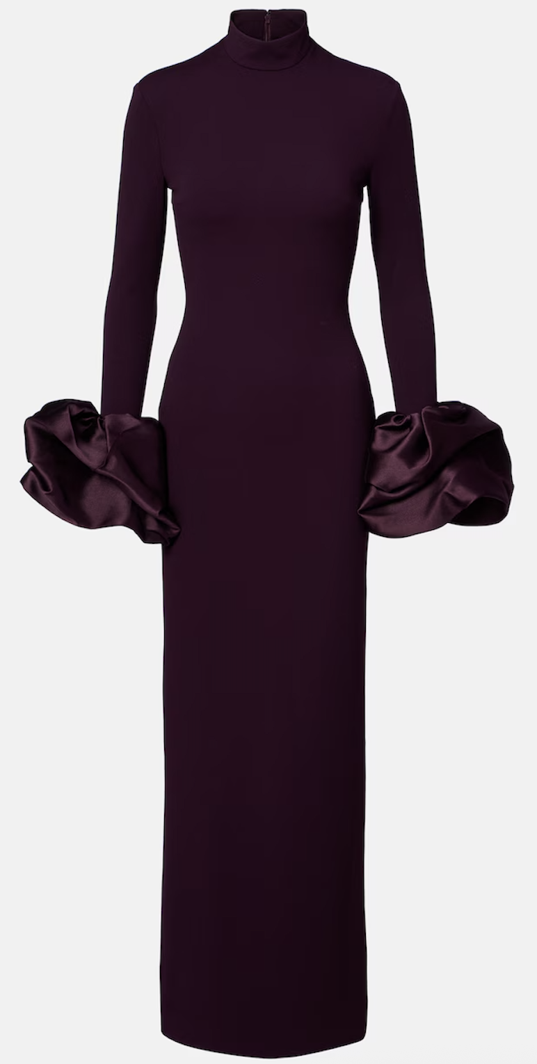 Solace London, Viviana Satin-Trimmed Gown