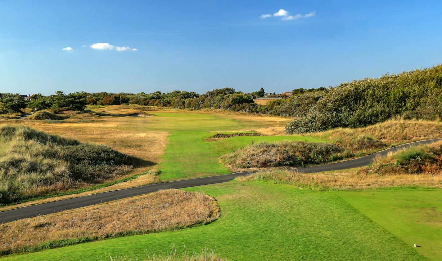 Looking down the 1st hole at Royal Birkdale