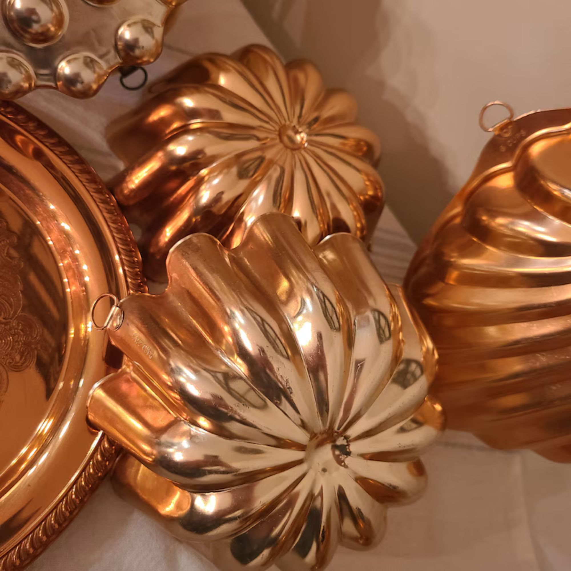 Etsy, Vintage Copper Baking Molds