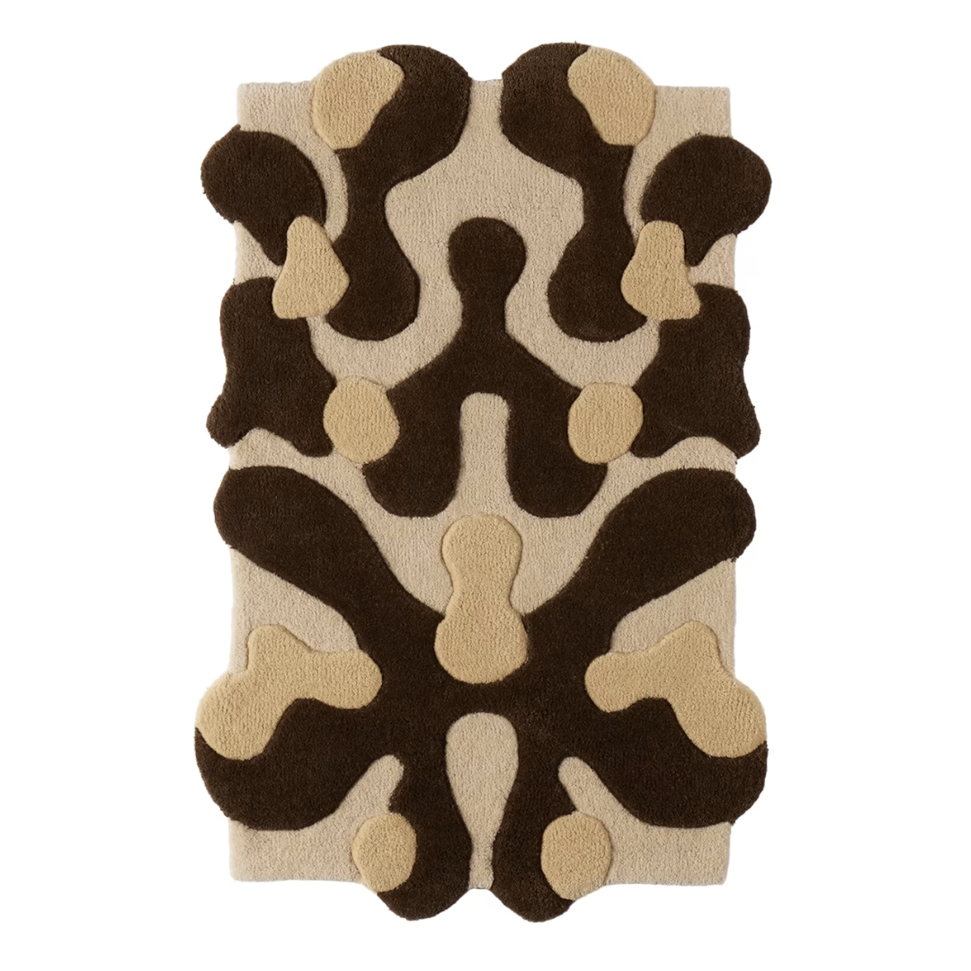 Ssense Exclusive Brown Small Blot Rug