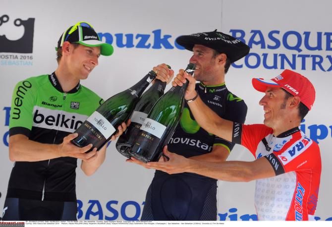Champagne time for the podium
