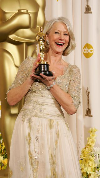 Helen Mirren with an Oscar