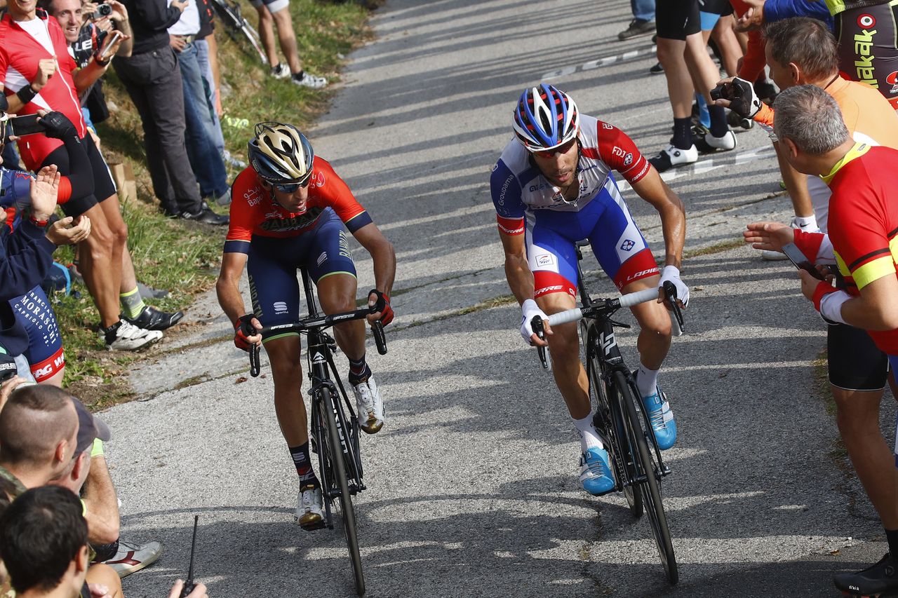 The moment Il Lombardia was won: Nibali and Pinot go on the attack