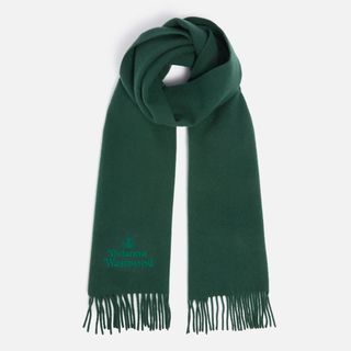 christmas gifts for him - green scarf with tassels 