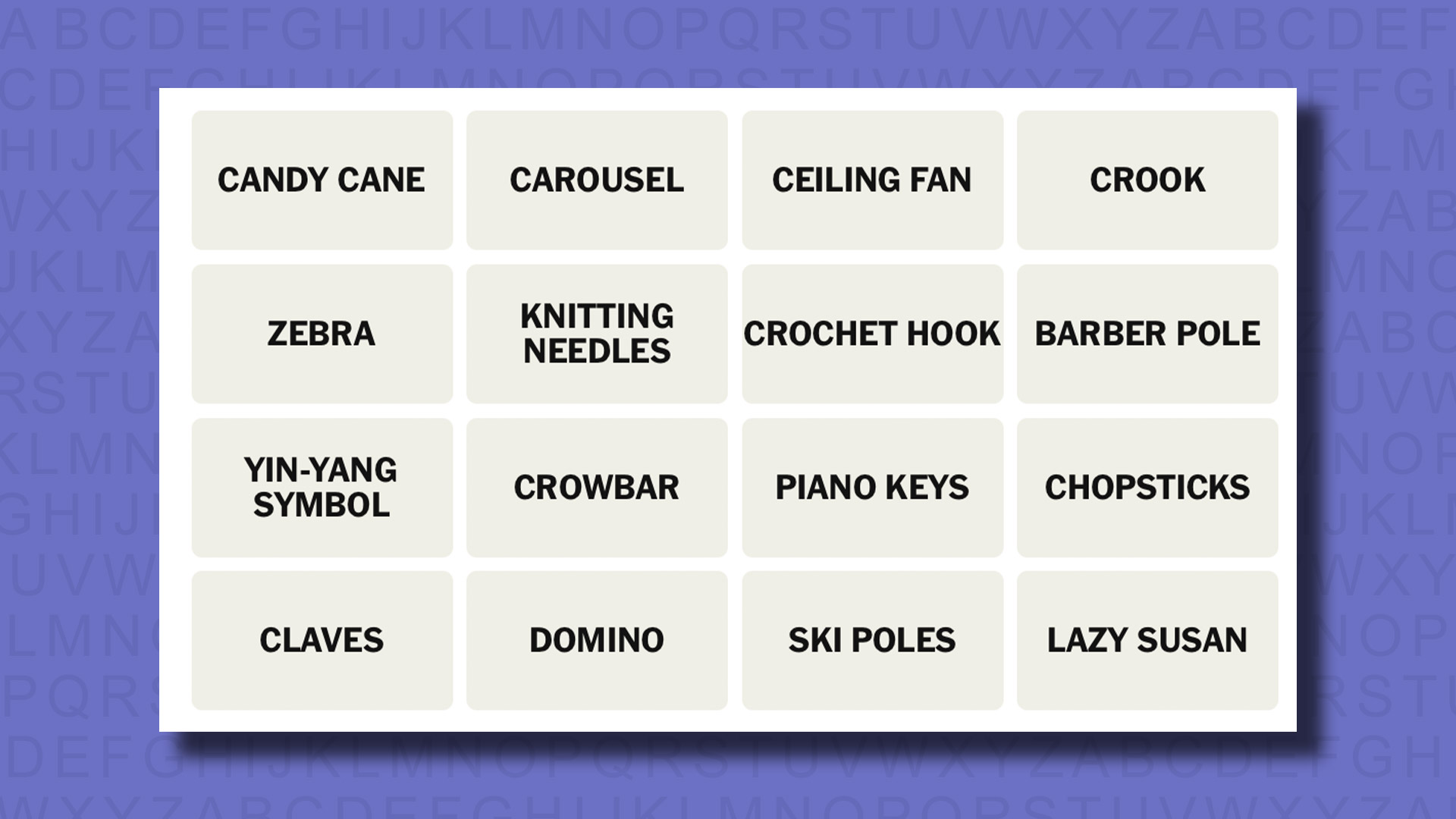 NYT Connections hints for game 801 on a purple background