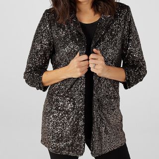 QVC Bronze Sequin Blazer