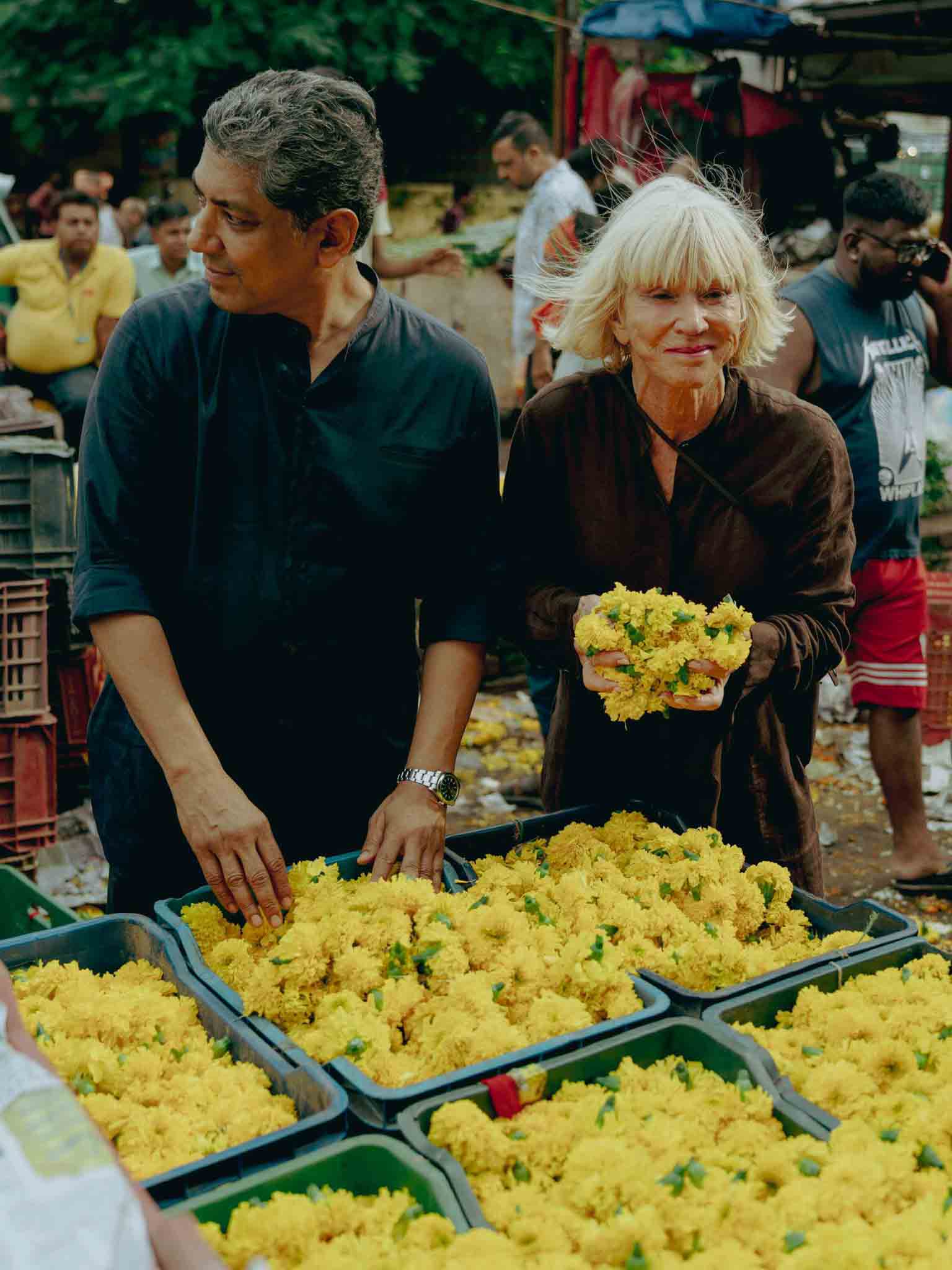 Sissel Tolaas and Vikram Goyal in India