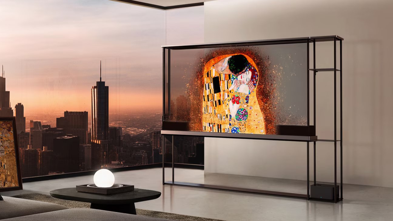 The LG Signature OLED T in an apartment