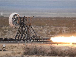 NASA recently performed a trial run on a rocket sled test fixture, powered by rockets, to replicate the forces a supersonic spacecraft would experience prior to landing. The sled tests will allow the Low-Density Supersonic Decelerator Project, or LDSD.