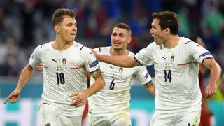 Nicolo Barella scored Italy’s first goal in their 2-1 win over Belgium
