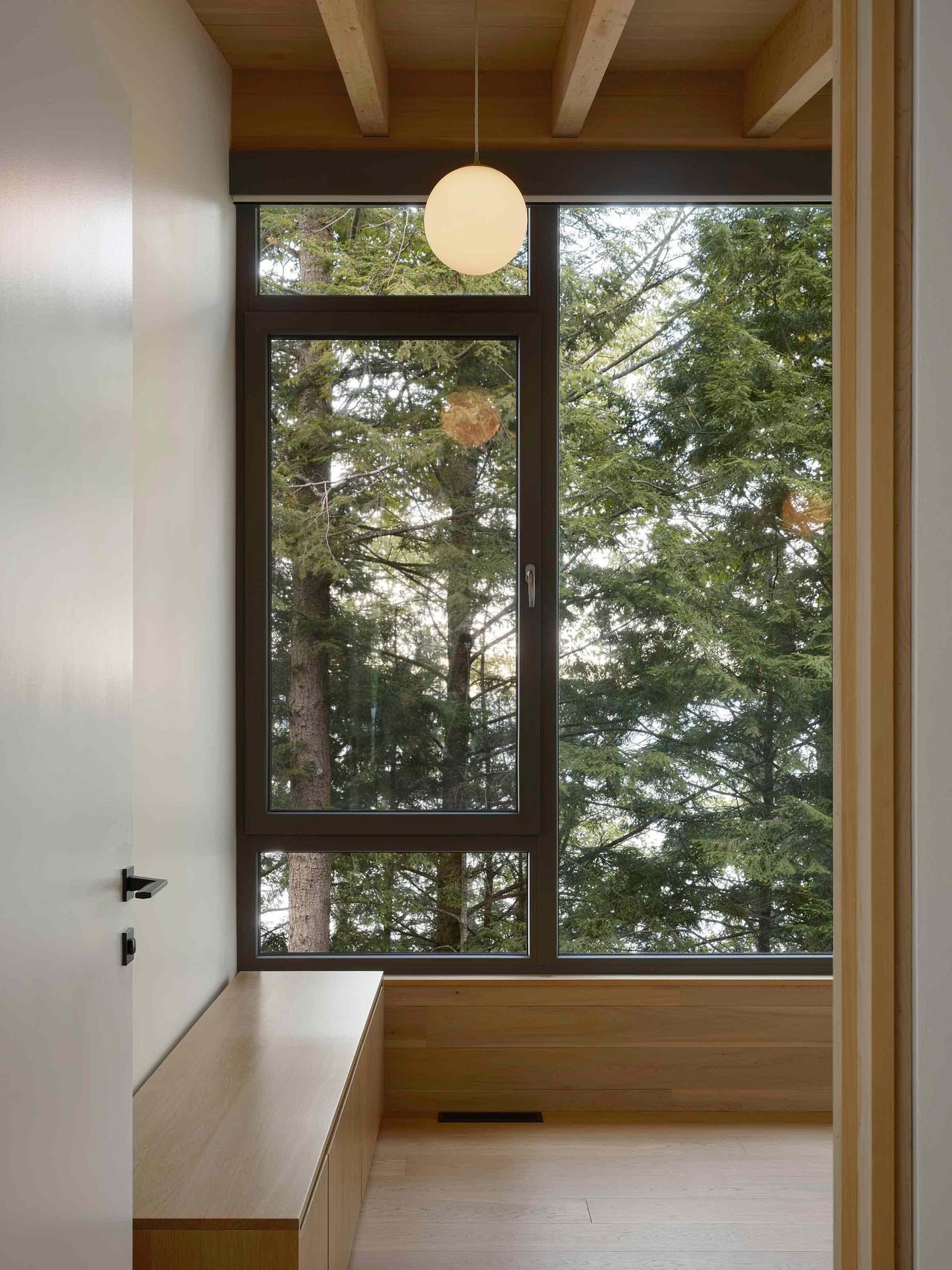 Interior views of the Counter-Slope House