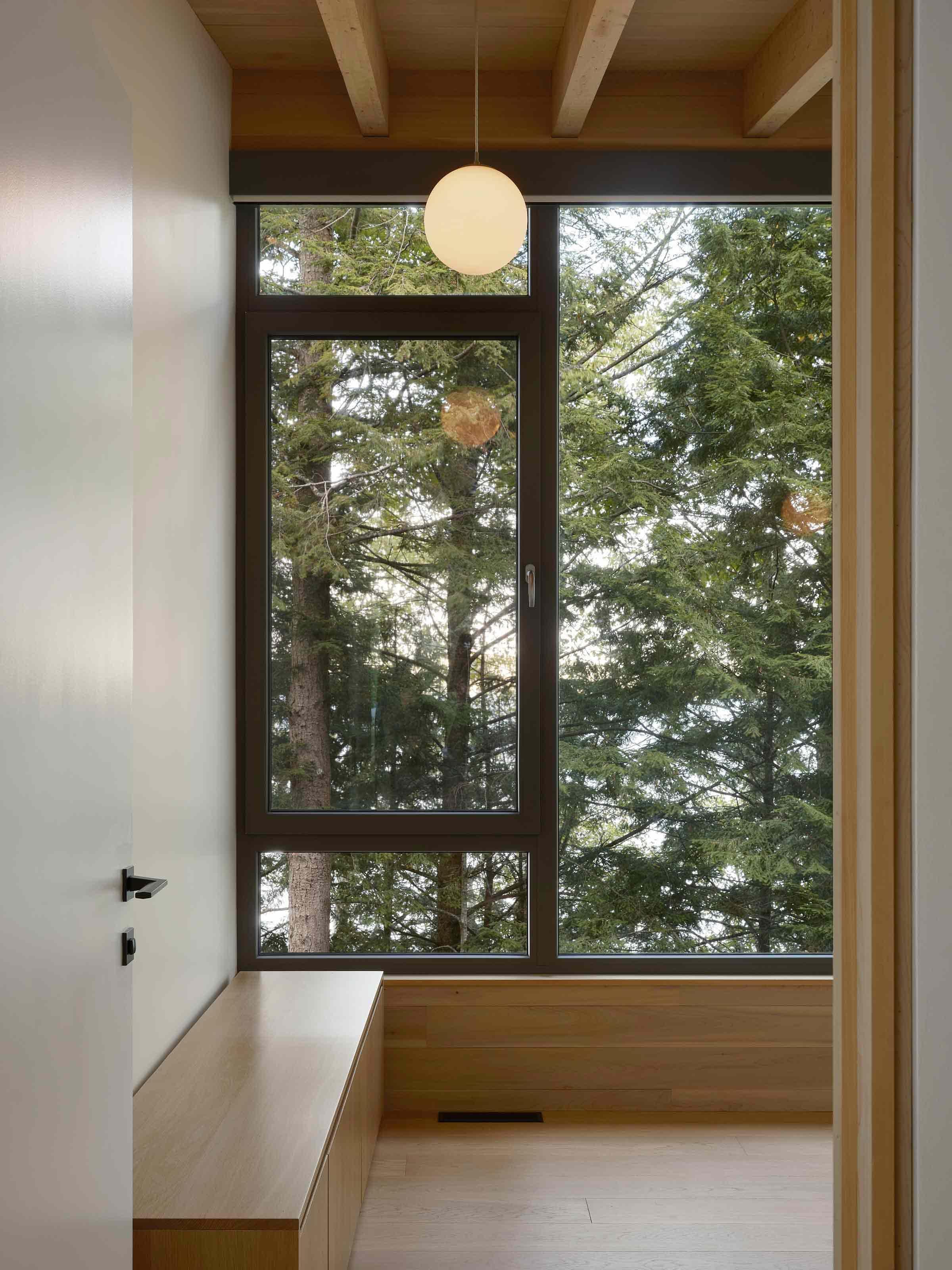 Interior views of the Counter-Slope House