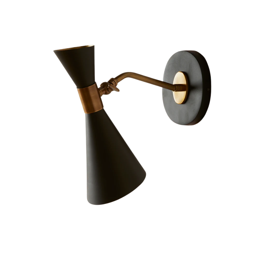 Bow Tie Wall Sconce in Black