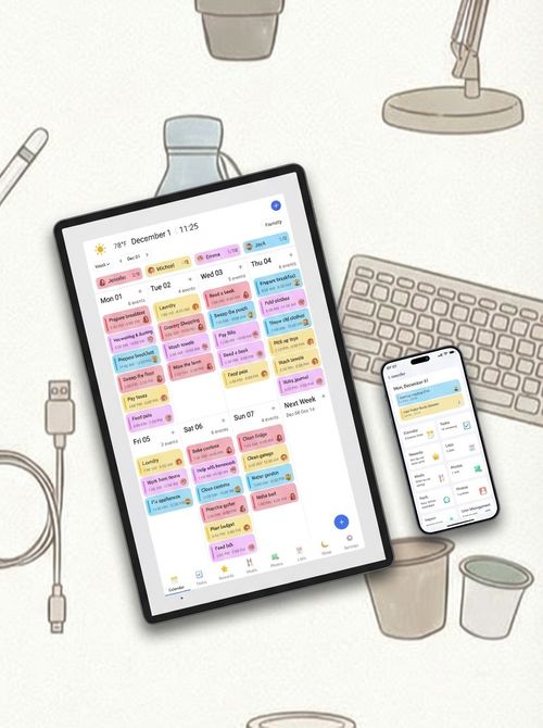 Dragon Touch Digital Calendar 21.5 Inch Touch Screen