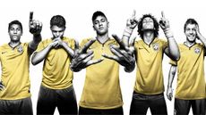 Brazil World Cup kit, Neymar, David Luiz, Oscar