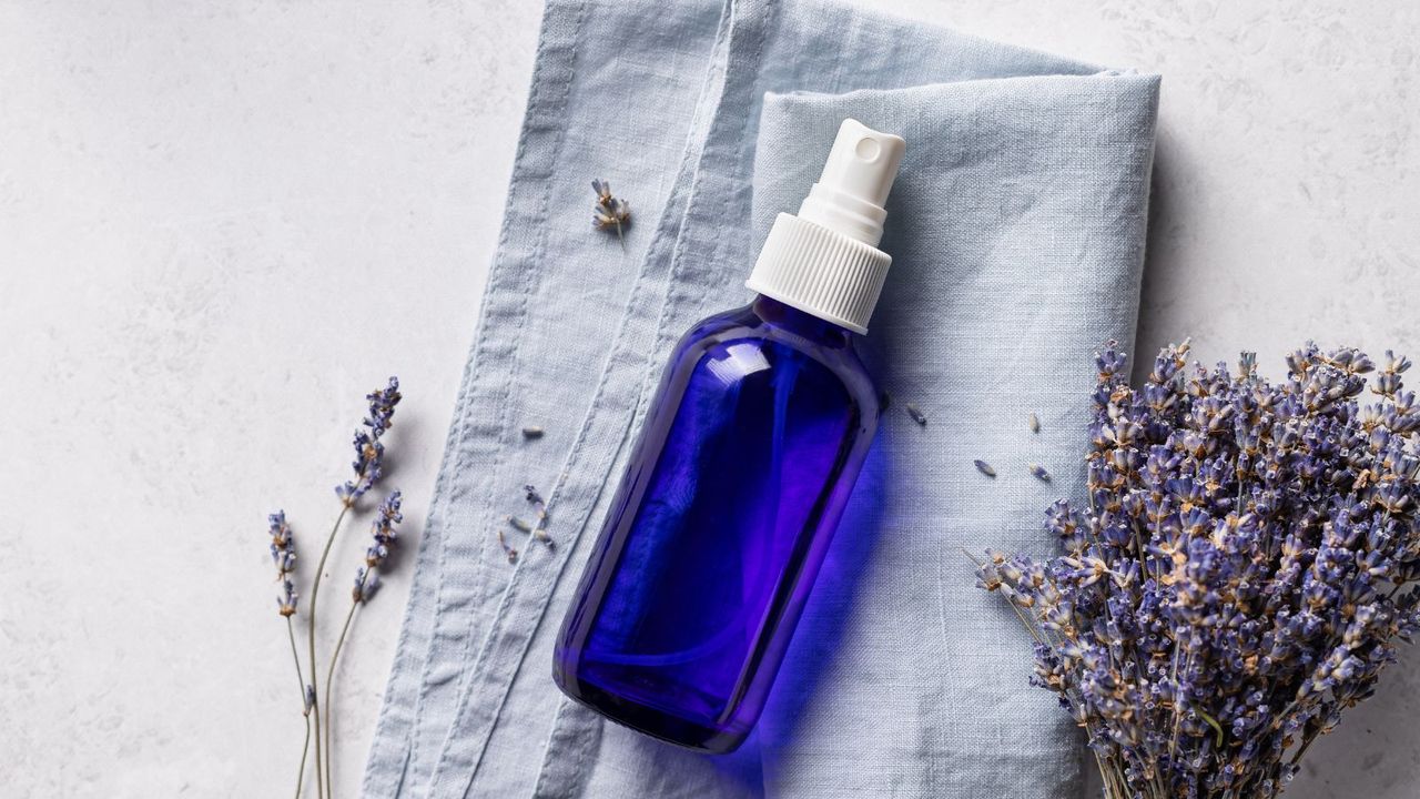 A lavender pillow misting bottle