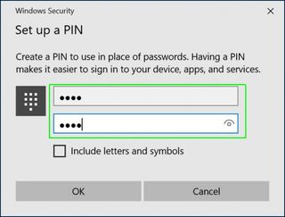 Enter PIN and click OK