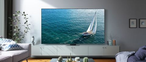 Samsung Q80C QLED TV in living room
