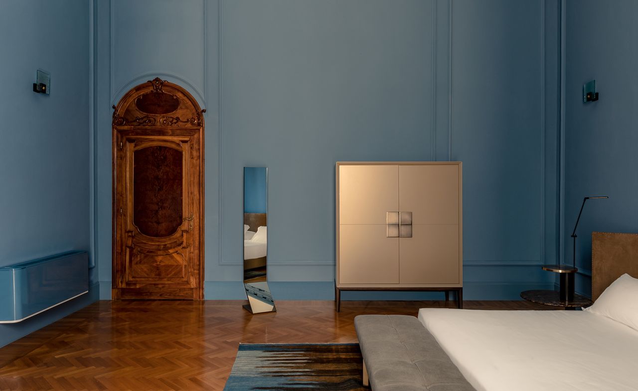 Palazzo Bozzi Corso hotel guestroom, Lecce, Italy