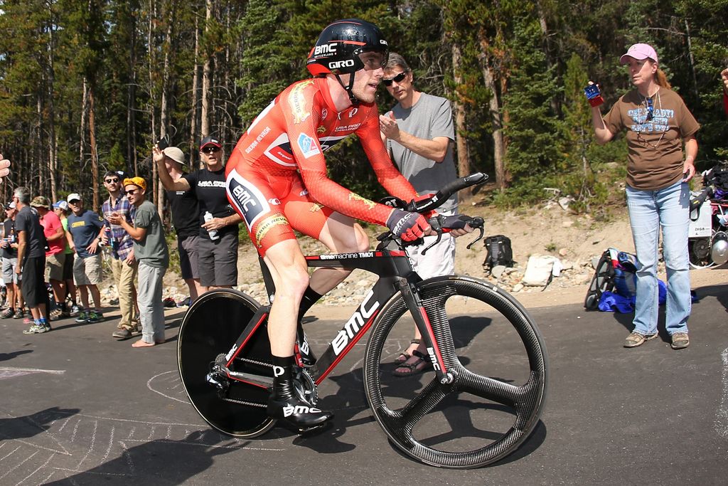 Brent Bookwalter (BMC) in the KOM jersey today